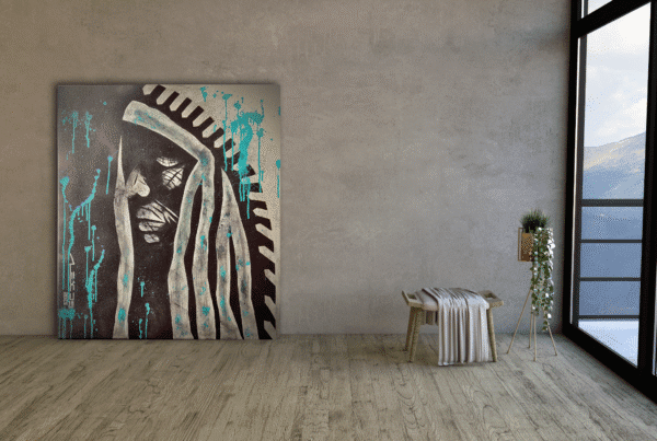 native american portrait art