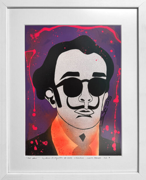 salvador dali' pop interpretation by Alex Di Silvestro artist © 2025 All rights reserved