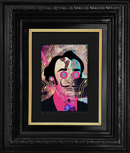 Bitcoin Dali limited edition vintage edition framed by Alex Di Silvestro ©2025