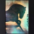 horse art equestrian portrait contemporary by Alex Di Silvestro