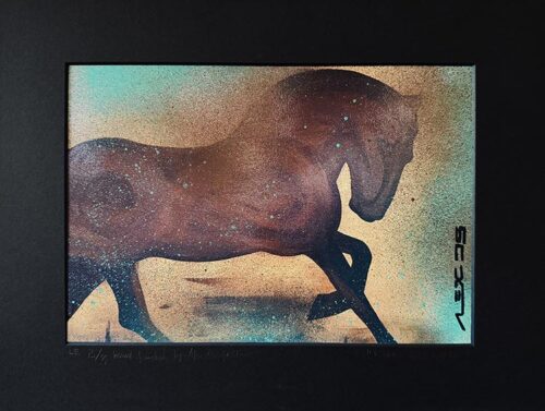 Equestrian Art Horse contempoerary portrait by Alex Di Silvestro © 2025