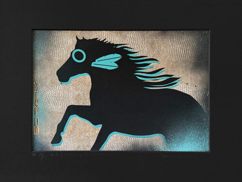 Native American Horse Contemporary art equestrian print