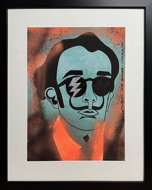 Pop dali' portrait art salvador dali by Alex Di Silvestro