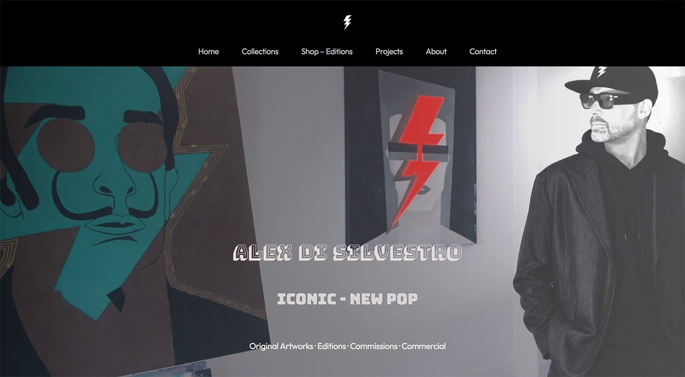 alexdisilvestro art website and online gallery shop