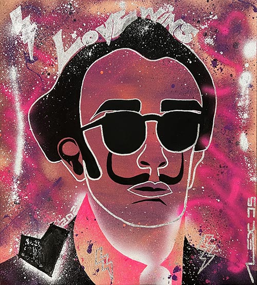  pop art salvador dali' by alex di silvestro © 2025 All rights reserved