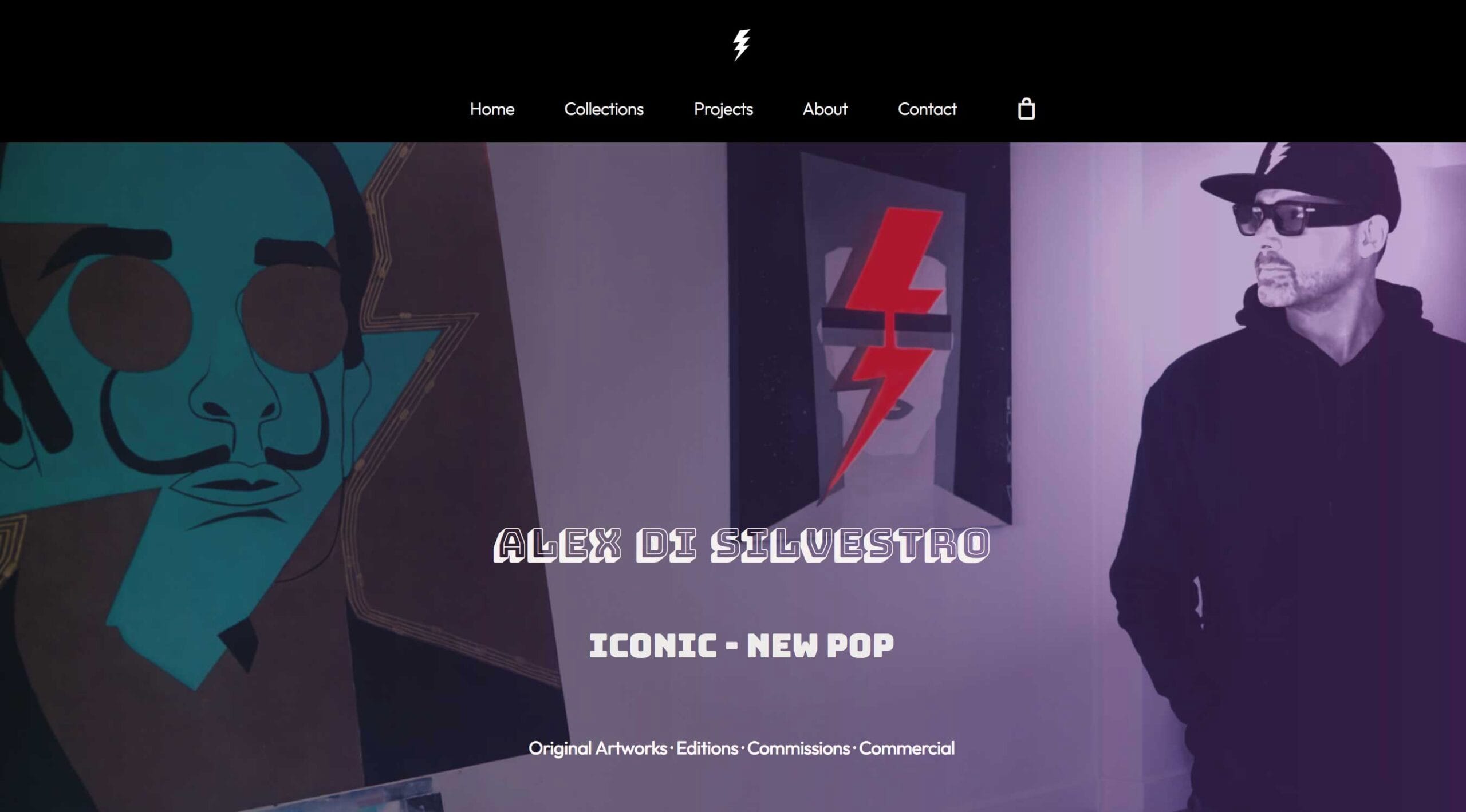 new alex di silvestro artist website live