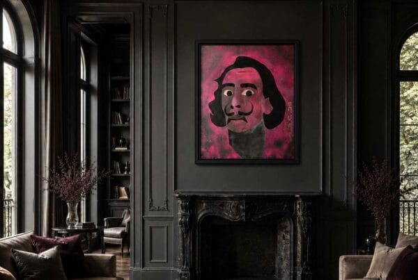 Salvador Dali' Pop Art portrait by Alex Di Silvestro
